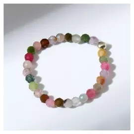 Кольцо шар №2 гранёный "Турмалин", размер