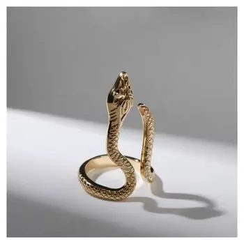 Кольцо "Змея" удушье, цвет золото, безразмерное