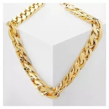 Колье "Цепь бруклин", цвет золото, 50см