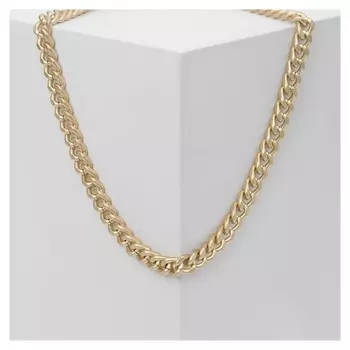 Колье "Цепь" плотная, цвет золото ,l=52см