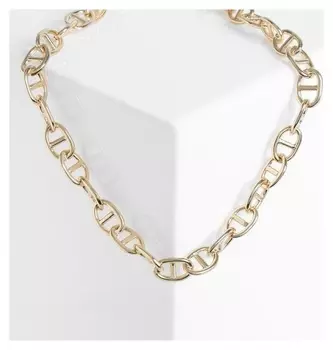 Колье "Цепь" решётка, цвет золото, 45 см