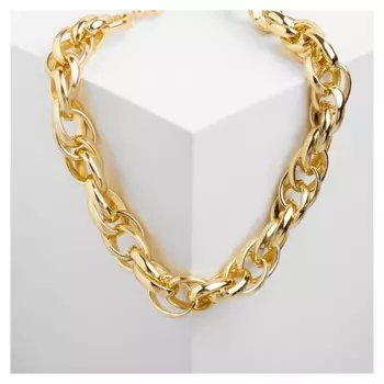 Колье "Цепь" стандарт, цвет золото, длина 45см