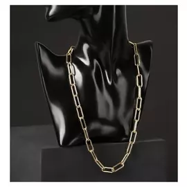 Колье "Цепь" винт, цвет серебряно-золотой, 50 см