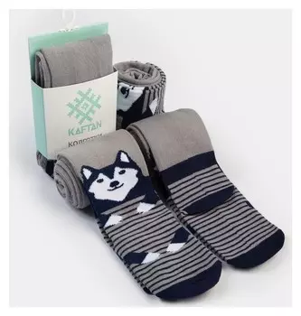 Колготки детские Kaftan "Хаски" 92-98 см, серый