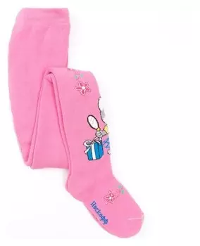 Колготки детские махровые, цвет розовый, рост 104-110 см