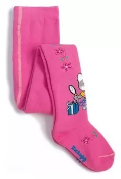 Колготки детские махровые, цвет розовый, рост 110-116 см