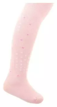 Колготки детские махровые, цвет светло-розовый, рост 98-104 см