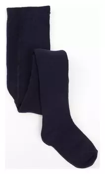 Колготки детские махровые, цвет темно-синий, рост 146-152 см