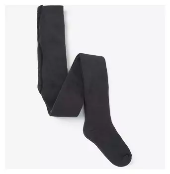 Колготки детские махровые, цвет тёмно-серый, рост 134-140 см