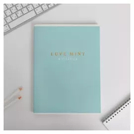 Колледж-тетрадь А4, 96 листов на скрепке Love Mint
