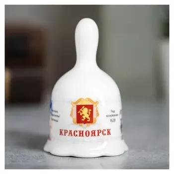 Колокольчик «Красноярск» с гербом, керамика