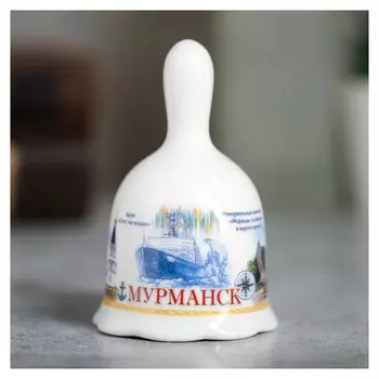 Колокольчик Мурманск белый керамический
