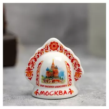 Колокольчик в виде кокошника «Москва. храм василия блаженного»