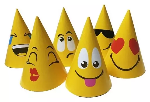 Колпачок эмоции смайл 6шт арт.6047092