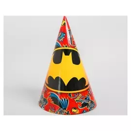 Колпак бумажный «Бэтмен», набор 6 шт.