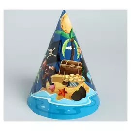 Колпак бумажный «Пираты», набор 6 шт.