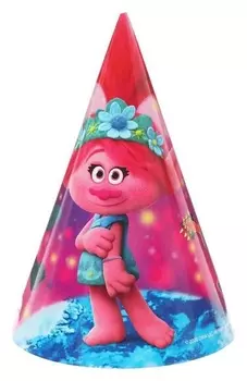Колпак бумажный Trolls, набор 6 шт.