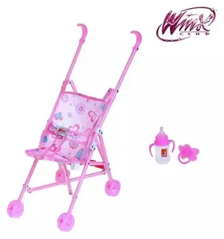 Коляска для куклы прогулочная + аксессуары, феи винкс: блум