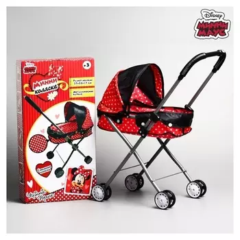 Коляска для кукол «Минни», металлический каркас, Disney