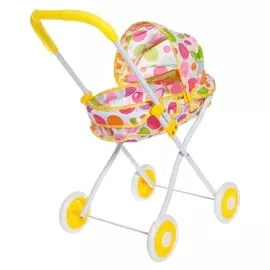 Коляска универсальная для кукол, металлический каркас, яркий дизайн