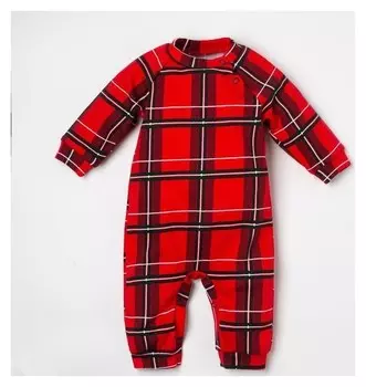 Комбинезон крошка Я "Клетка", рост 62-68 см