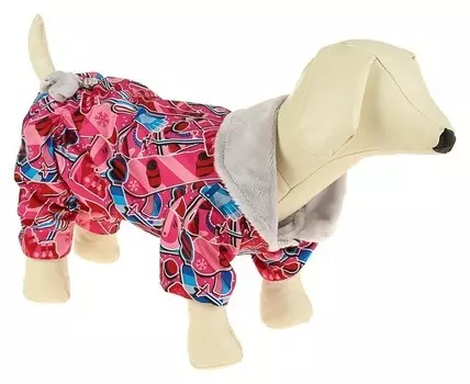 Комбинезон с меховым подкладом, XS (дс-19 см, ош-24 см, ог-30 см) микс