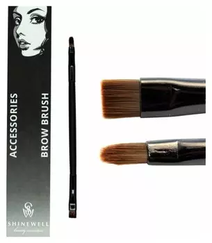 Комбинированная кисть для бровей, тип 2
