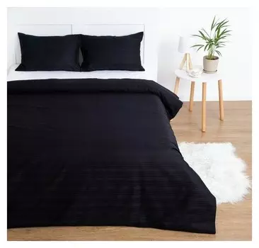 Комплект этель "Black Sand" пододеяльник 200*217 ,наволочка 50*70-2шт,страйп-сатин,125 г/м²