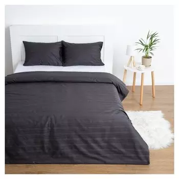 Комплект этель "Dark Metallic" пододеяльник 175*215,наволочка 50*70-2шт,страйп-сатин,125г/м²