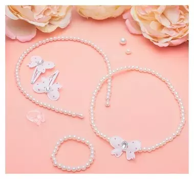 Комплект детский 6 предметов, бантик