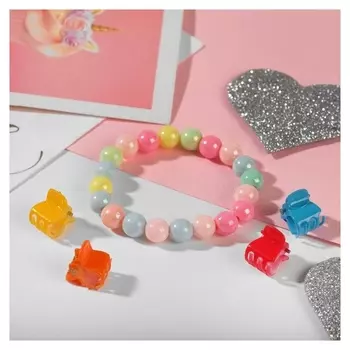 Комплект детский "Выбражулька" 5 предметов: 4 крабика, браслет 2 нити, радуга