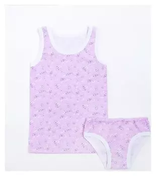 Комплект для девочки (Майка, трусы), рост 128