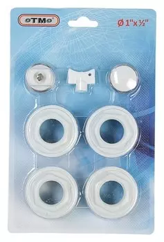 Комплект для подключения радиатора Otmo, 1 х 1/2", без кронштейнов, в блистере