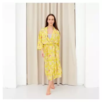 Комплект (Халат и комбинация) Kaftan, 40-42, жел/сер