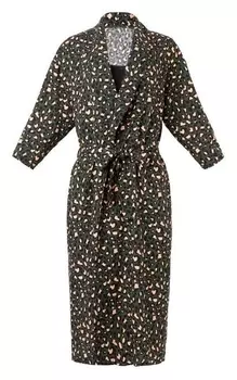 Комплект (Халат и комбинация) Kaftan, 44-46, зел/черн