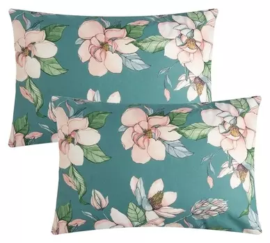 Комплект наволочек этель, "Магнолия", 50х70см - 2шт, поплин