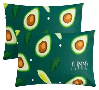 Комплект наволочек "Этель" Avocado 50х70 см - 2 шт, 100% хлопок, поплин