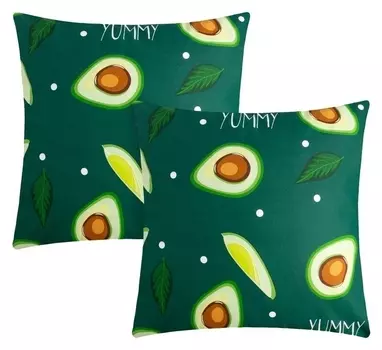 Комплект наволочек "Этель" Avocado 70х70 см - 2 шт, 100% хлопок, поплин