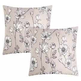 Комплект наволочек "Этель" Magnolia 70х70 см-2 шт, 100% хлопок, перкаль