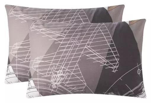 Комплект наволочек "Этель" механика 50х70 см - 2 шт, 100% хлопок, бязь