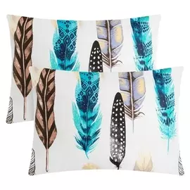 Комплект наволочек "Этель" пёрышки 50х70 см - 2 шт, 100% хлопок, поплин