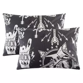Комплект наволочек "Этель"rock&amp;roll 50х70 см - 2 шт, 100% хлопок