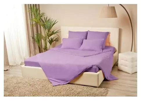 Комплект наволочек Violett 50х70- 2 шт., цв.сиреневый, трикотаж 130г/м хл.100%