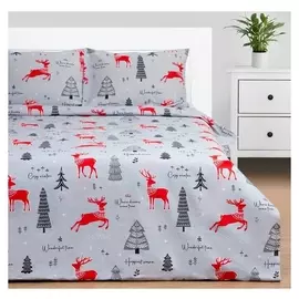 Комплект: пододеяльник и 2 наволочки Cozy Winter 175х215 см, 50х70 см - 2 шт, 100% хлопок