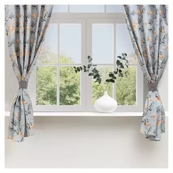 Комплект штор для кухни с подхватами этель "Yellow Poppies" 149х180 см - 2 шт