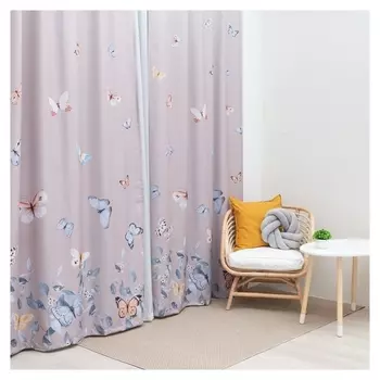 Комплект штор "Этель" Butterfly Dance, 145*260 см-2 шт, 100% п/э, габардин