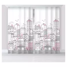 Комплект штор "Этель" Sweet Home Rose 145*260 см-2 шт, 100% п/э, 140 г/м2