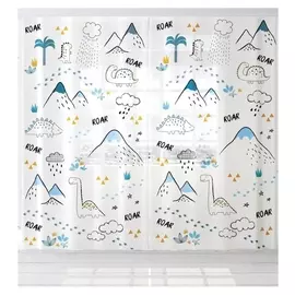 Комплект тюлей "Этель" Dinoparty 145*260 см-2 шт, 100% п/э, 140 г/м2