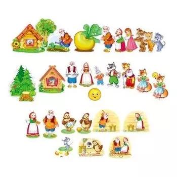 *комплект. вырубные фигуры А4. русские сказки
