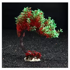 Композиция с растениями искусственными для аквариума, 23 х 23 см